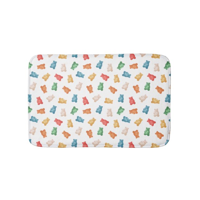 Gummy Bears Pattern Bath Mat (Front)