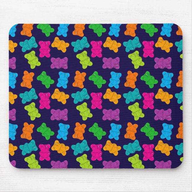 Gummy Bears Pattern Mouse Pad (Front)