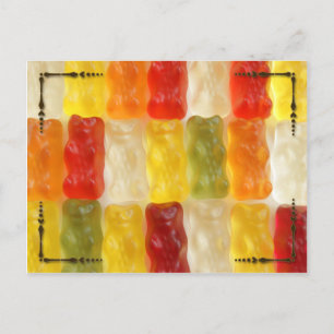 gummy bears postcard
