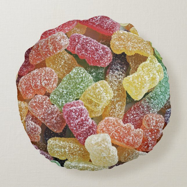 Gummy Bears Round Cushion (Back)