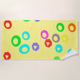 Gummy candies beach towel
