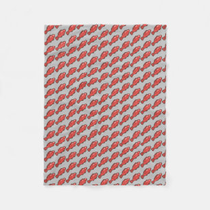 gummy-fish fleece blanket