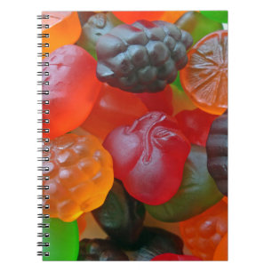 Gummy Fruit Spiral Notebook