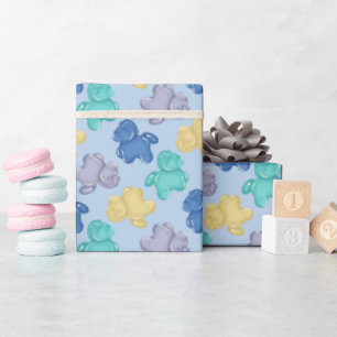 Gummy Horse Icy Blue Berry Wrapping Paper