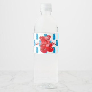 Gummy Jelly Water Bottle Label