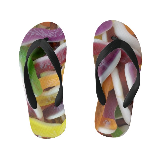 Gummy Worm Kid's Jandals (Footbed)