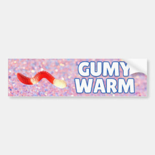 Gumy Warm Gummy Worm Bumper Sticker