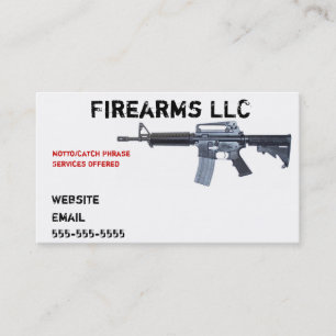 Gun Business Card