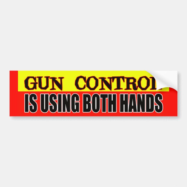 Gun Control Bumper Sticker (Front)