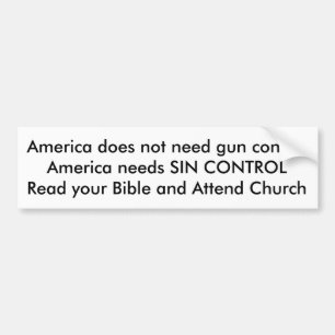 Gun Control Bumper Sticker