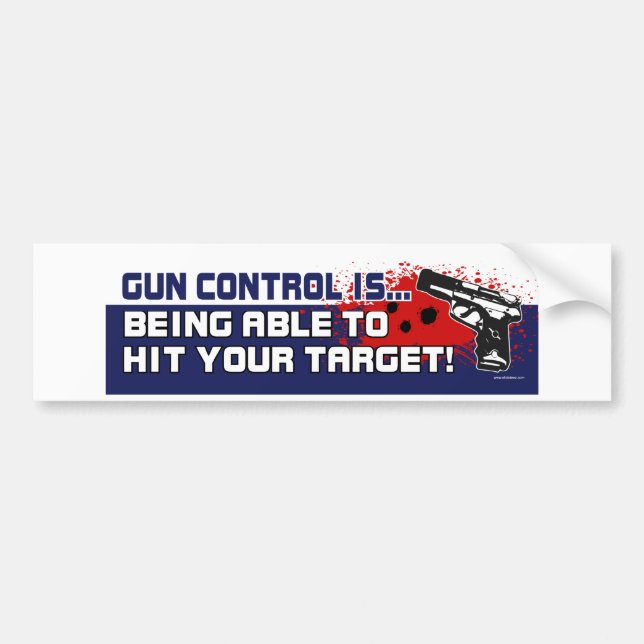 Gun-Control Bumper Sticker (Front)