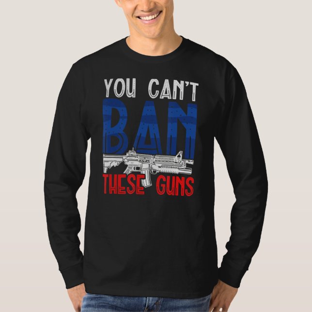 Gun Control Funny Weapon T-Shirt (Front)