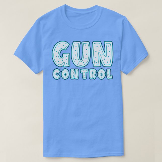 Gun Control Neon Sign T-Shirt (Design Front)