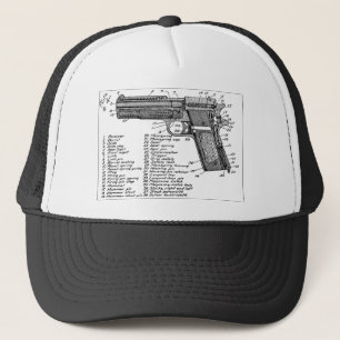 Gun Diagram Trucker Hat