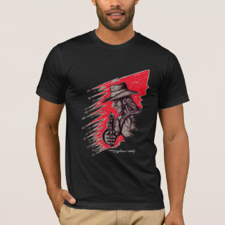 Gun fighter t-shirt design