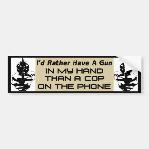Gun In My Hand! Bumper Sticker