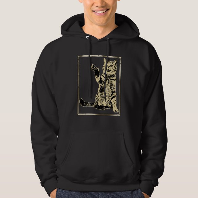 Gun Kitty Cat Hoodie (Front)