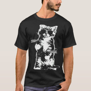 Gun Kitty  Cat T-Shirt