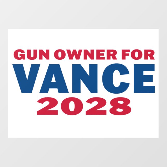 Gun Owner for Vance 2028 (Sheet)