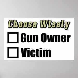 Gun Owner Or Victim Poster