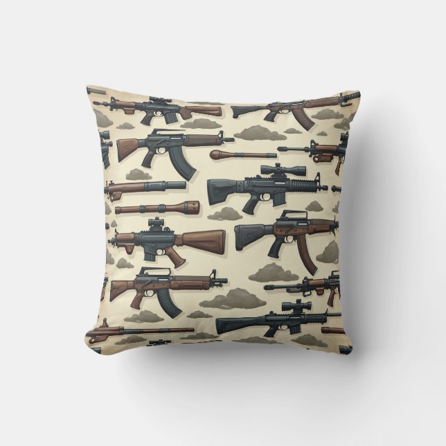 gun pattern cushion (Front)