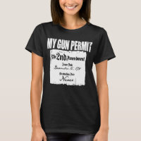 Gun Permit Second Amendment Funny 2Nd Ban Ar15 Ak4
