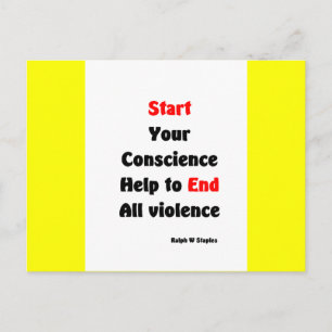 Gun protest postcard