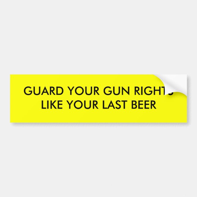 Gun Rights Bumper Sticker (Front)