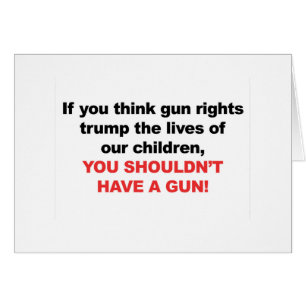 Gun Rights Over Children? You Shouldn't Have a Gun