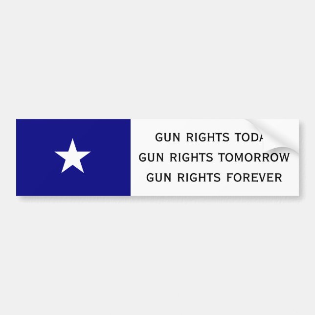 gun rights today bumper sticker (Front)