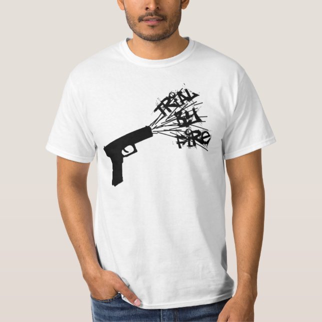 Gun Shirt - White (Front)