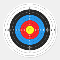 gun shooting range bulls eye target symbol