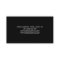 Gun Shop Simple Black Business Card