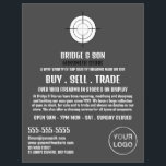 Gun Target, Gunsmith, Gunstore Advertising Flyer<br><div class="desc">Gun Target,  Gunsmith,  Gunstore Advertising Flyers By The Business Card Store.</div>