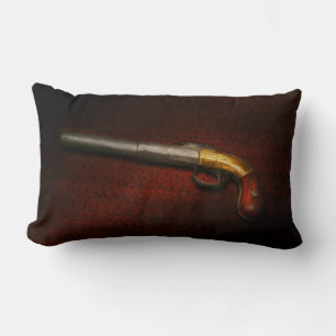 Gun - The shooting iron Lumbar Cushion