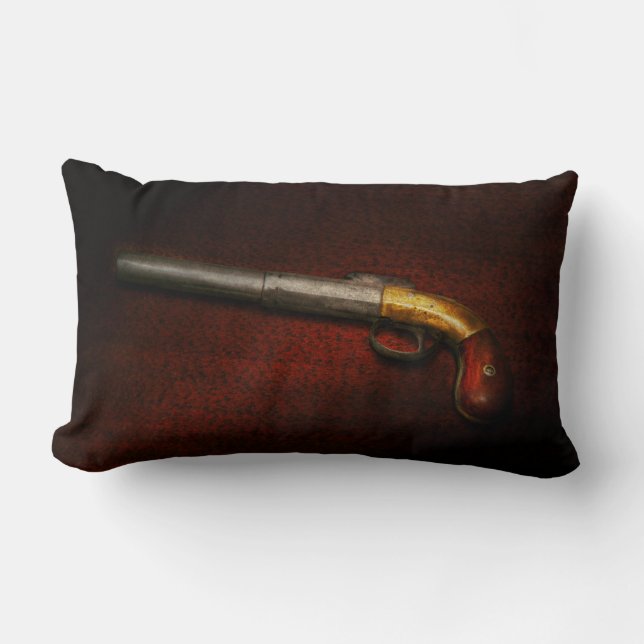 Gun - The shooting iron Lumbar Cushion (Front)