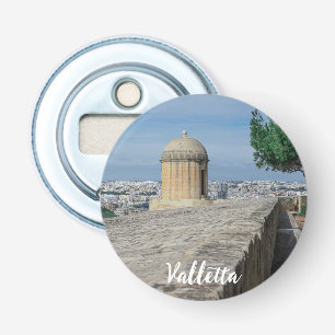 Gun turret on old city walls in Valletta, Malta Bottle Opener