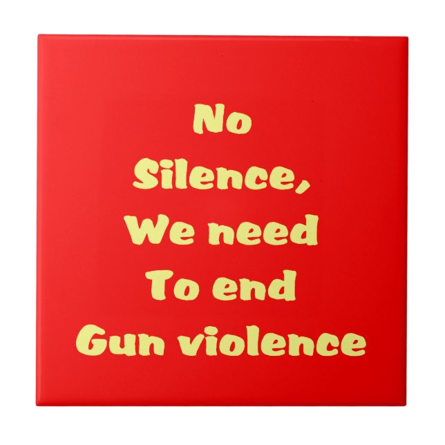 Gun violence tile (Front)