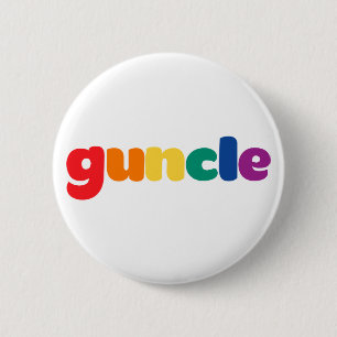 Guncle. 6 Cm Round Badge