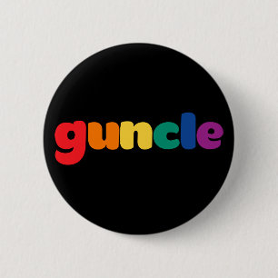 Guncle. 6 Cm Round Badge