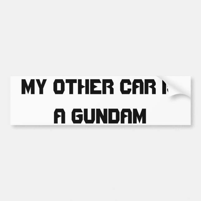 gundam bumper sticker (Front)