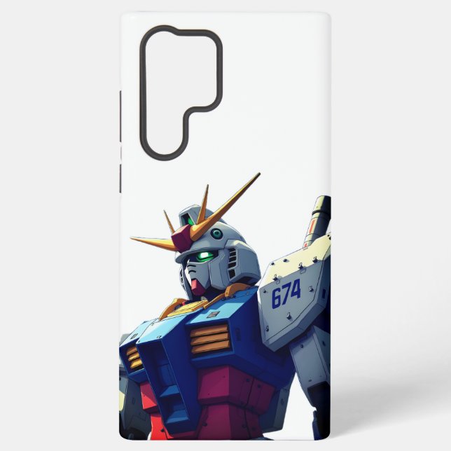 Gundam robot cell phone case (Back)
