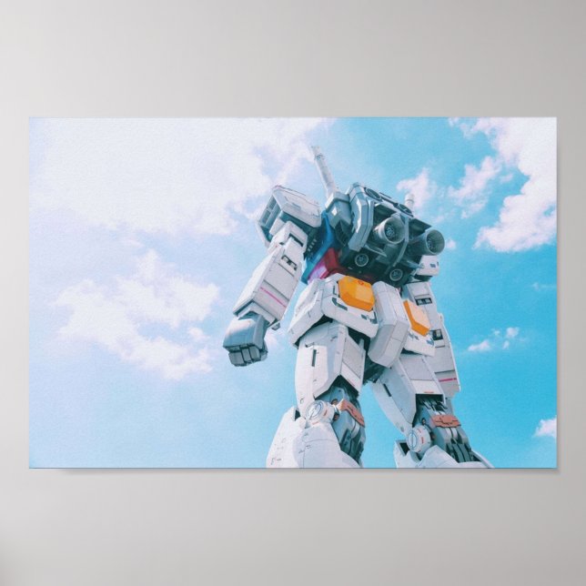 Gundam RX 78 mobile siut armour style design Poster (Front)