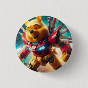 Gundam Winnie the Pooh 1 3 Cm Round Badge