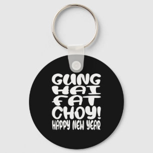Gung Hai Fat Choy Lunar New Year Chinese Zodiac Key Ring