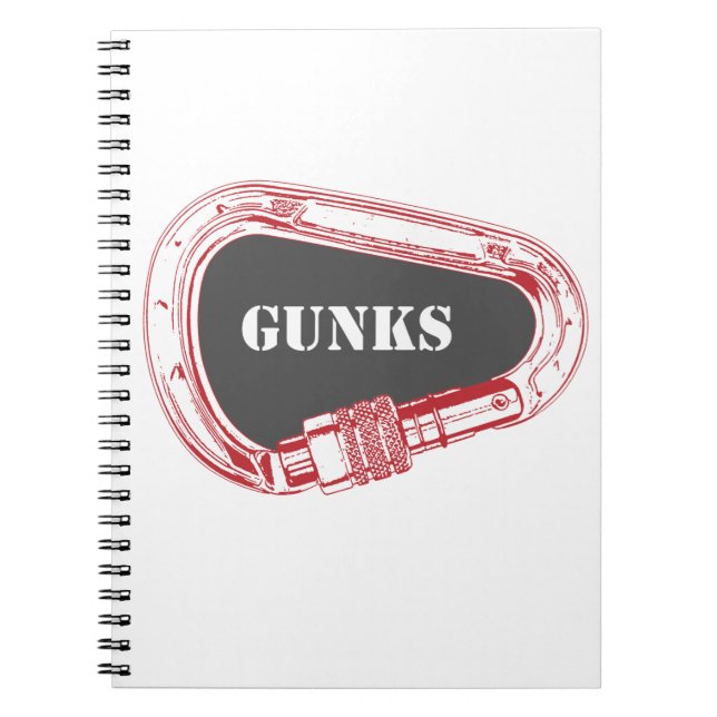 Gunks Climbing Carabiner Notebook (Front)