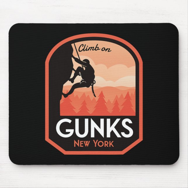 Gunks New York Rock Climbing  Mouse Pad (Front)