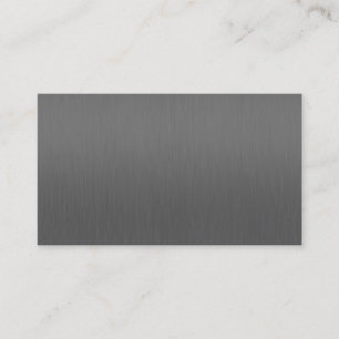 gunmetal brushed aluminium business card