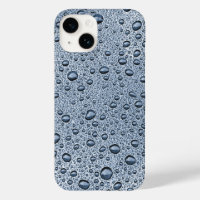 Gunmetal grey water droplets