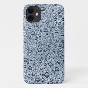 Gunmetal grey water droplets Case-Mate iPhone case